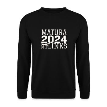 matura matura - Unisex Pullover - Schwarz - Vorne - Alina (178cm) & Michal (187cm)