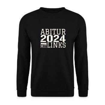 Abi with left hand - Unisex Sweatshirt - black - Front - Alina (178cm) & Michal (187cm)
