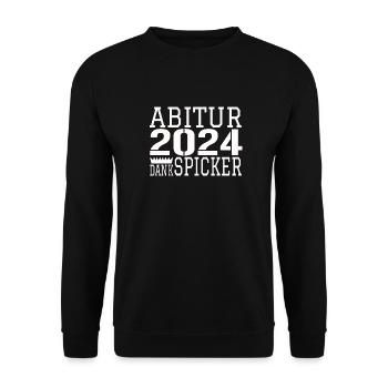 abitur ABITUR - Unisex Pullover - Schwarz - Vorne - Alina (178cm) & Michal (187cm)