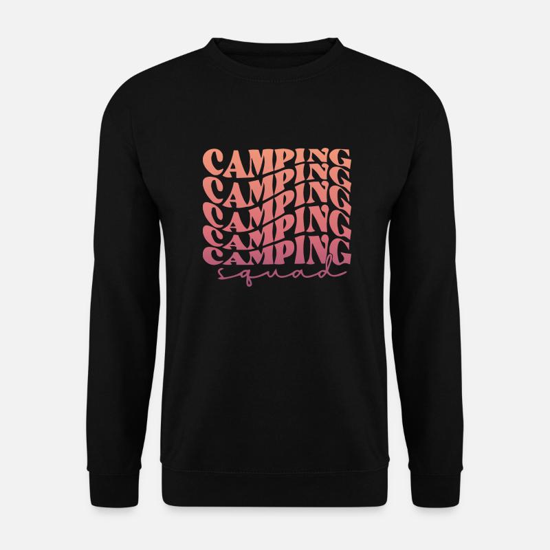 Camping Camping Camping Squad - Unisex Pullover - Schwarz