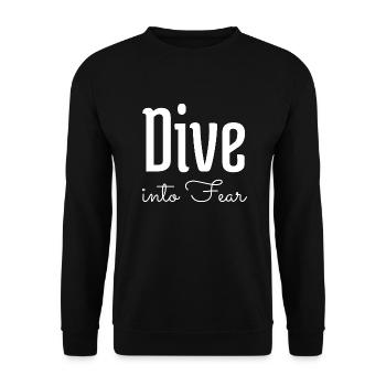 Statement Brave Heart Bungee Jumping Community - Unisex Sweatshirt - black - Front - Alina (178cm) & Michal (187cm)