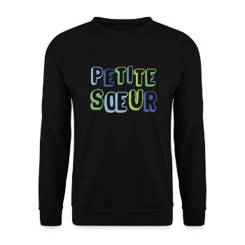 Petite sœur, naissance, grossesse - Sweat-shirt Unisexe - noir - Devant - Alina (178cm) & Michal (187cm)