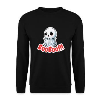 Bobo!!! - Sweat-shirt Unisexe - noir - Devant - Alina (178cm) & Michal (187cm)