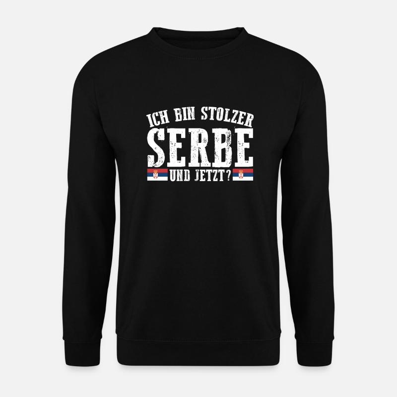 Serben Serbisch Serbien - Unisex Pullover - Schwarz
