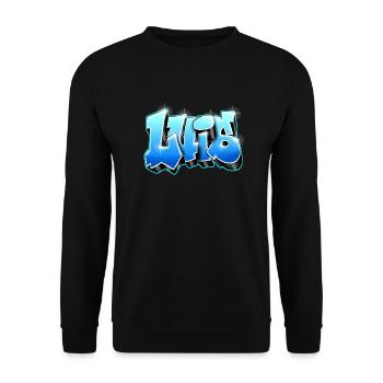 Luis graffiti prénom imprimable sur tout - Sweat-shirt Unisexe - noir - Devant - Alina (178cm) & Michal (187cm)