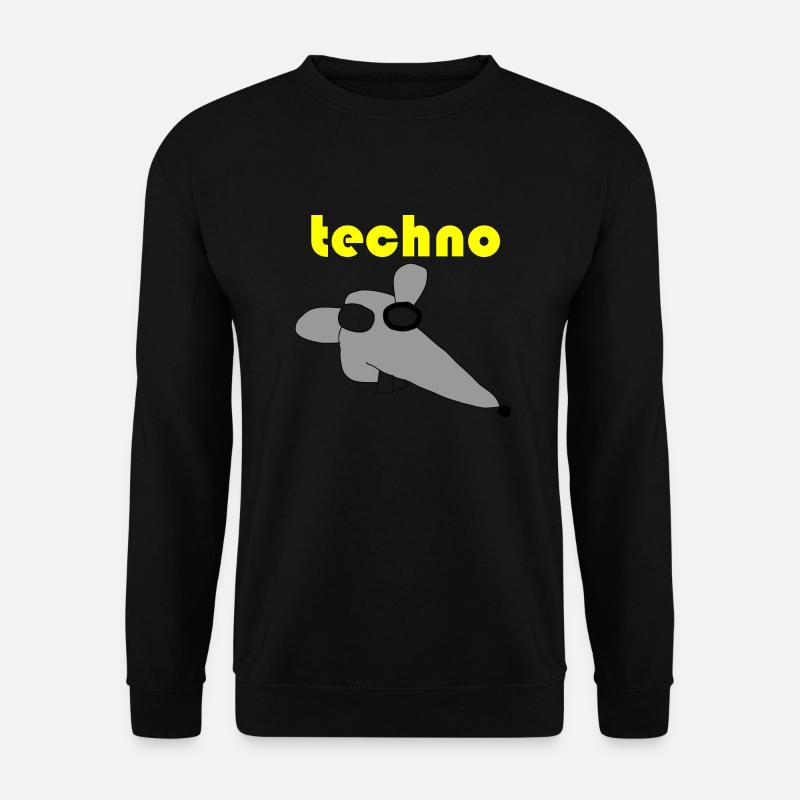 techno maus - Unisex Pullover - Schwarz