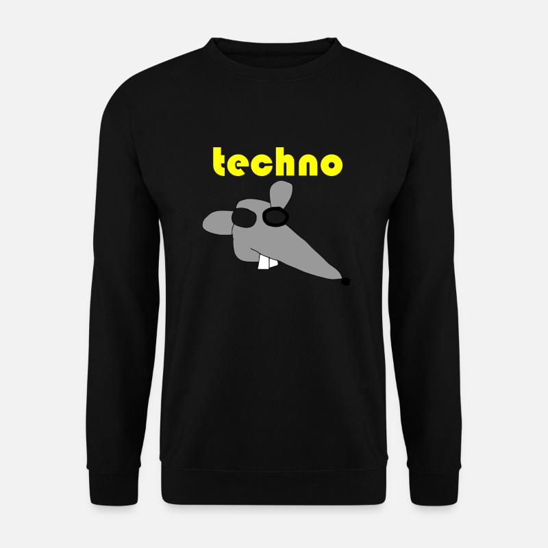 techno maus 3 - Unisex Pullover - Schwarz