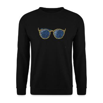 Laby Sonnenbrille 1 - Unisex Pullover - Schwarz - Vorne - Alina (178cm) & Michal (187cm)