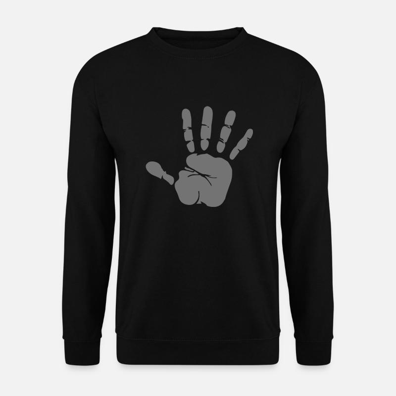 Parking Security Hand Sticker - Unisex Sweatshirt - black