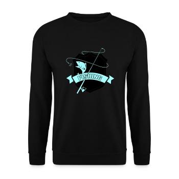 Armoiries de la pêche - Sweat-shirt Unisexe - noir - Devant - Alina (178cm) & Michal (187cm)