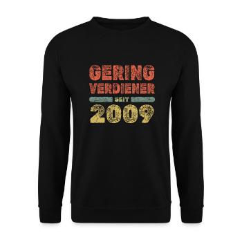 2009 - Unisex Pullover - Schwarz - Vorne - Alina (178cm) & Michal (187cm)