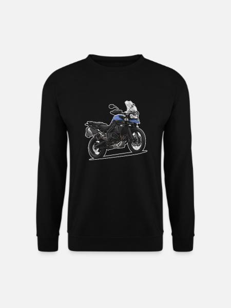 Reiseenduro // Illustration // Motorrad - Unisex Pullover - Schwarz