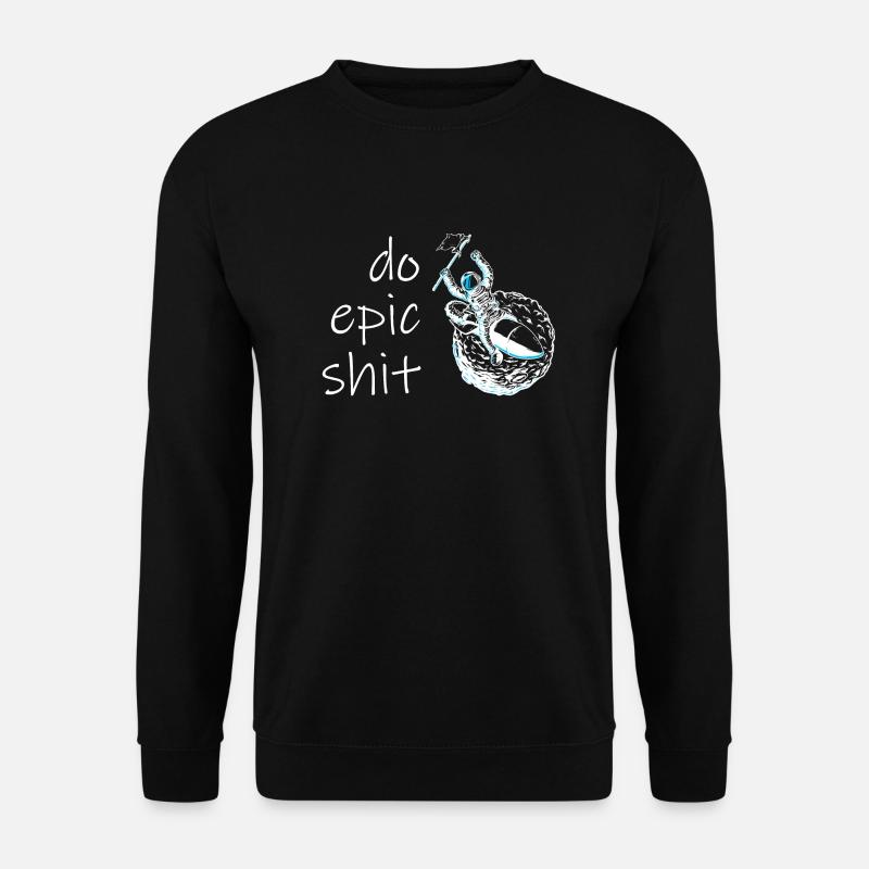 Fusée astronaute Epic Cheer - Sweat-shirt Unisexe - noir