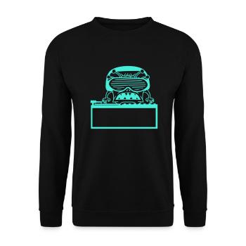 DJ Party Monster Horror Halloween Alien Mischpult - Unisex Pullover - Schwarz - Vorne - Alina (178cm) & Michal (187cm)