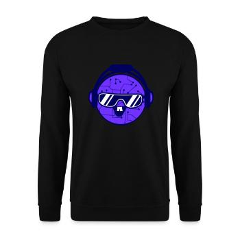 DJ Daten Mikrochip Sonnenbrille Brille Party Musik - Unisex Pullover - Schwarz - Vorne - Alina (178cm) & Michal (187cm)