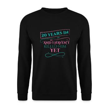 20 ans plus tard, je ne l’ai pas encore tué - Sweat-shirt Unisexe - noir - Devant - Alina (178cm) & Michal (187cm)