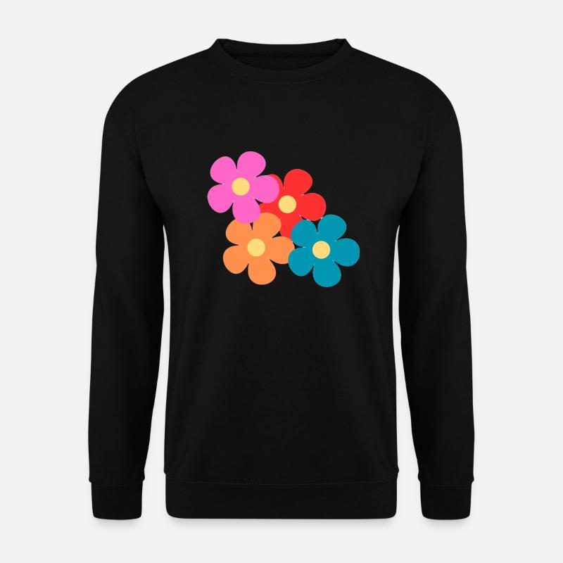 Les 4 fleurs - Sweat-shirt Unisexe - noir