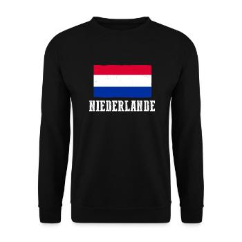 Pays-Bas Pays-Bas - Sweat-shirt Unisexe - noir - Devant - Alina (178cm) & Michal (187cm)