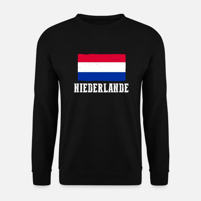 Pays-Bas Pays-Bas - Sweat-shirt Unisexe - noir