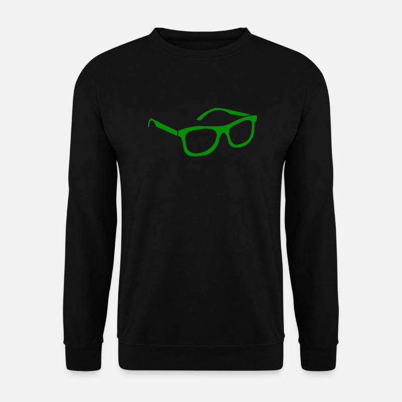Brille - Unisex Pullover - Schwarz