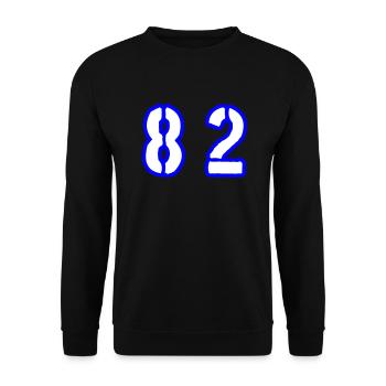82 Symbole numérique - Sweat-shirt Unisexe - noir - Devant - Alina (178cm) & Michal (187cm)