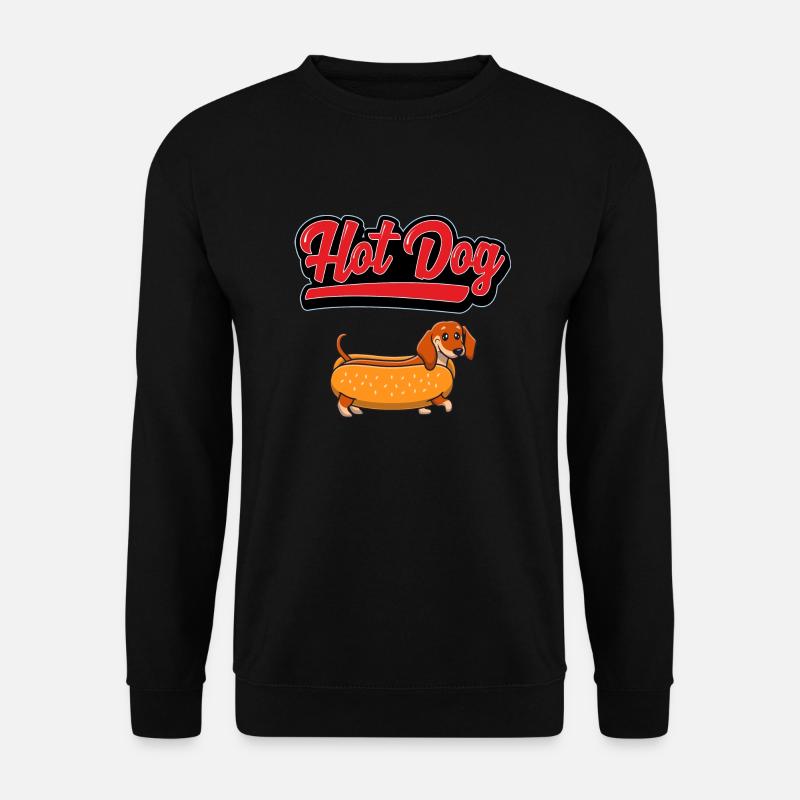 Hotdog-Hotdog - Unisex Pullover - Schwarz