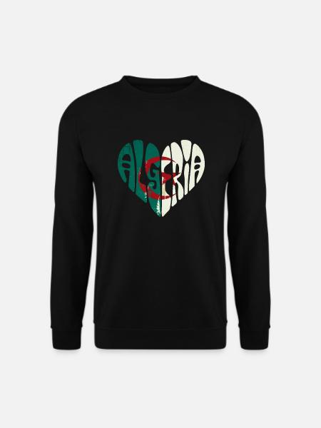 Algeria in my heart - Unisex Sweatshirt - black