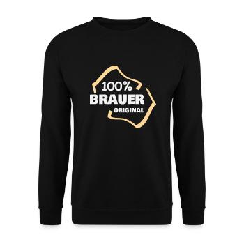 Brewer as a profession - Unisex Sweatshirt - black - Front - Alina (178cm) & Michal (187cm)