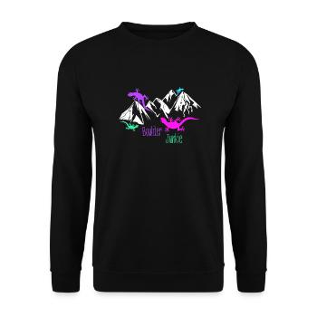 Bloc Bloc - Sweat-shirt Unisexe - noir - Devant - Alina (178cm) & Michal (187cm)