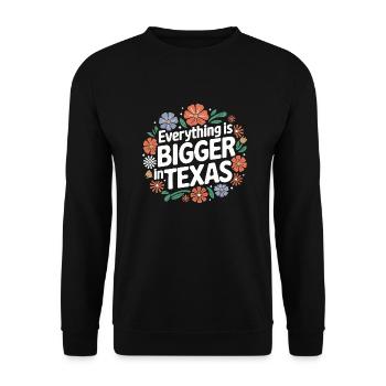 Texas State Texans Texas - Unisex Sweatshirt - black - Front - Alina (178cm) & Michal (187cm)