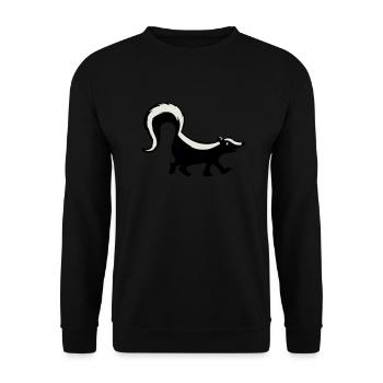 Skunk - Unisex Sweatshirt - black - Front - Alina (178cm) & Michal (187cm)