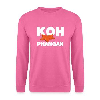 Texte de Koh Phangan - Sweat-shirt Unisexe - rose - Devant