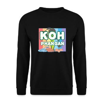 Regenbogen K8h Phangan - Unisex Pullover - Schwarz - Vorne - Alina (178cm) & Michal (187cm)
