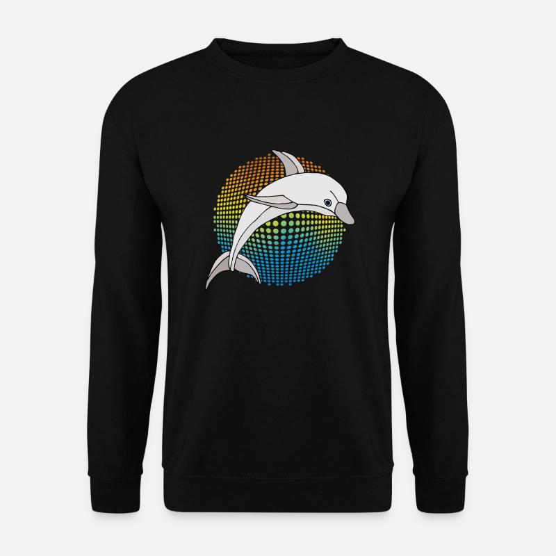 Delfin - Unisex Pullover - Schwarz