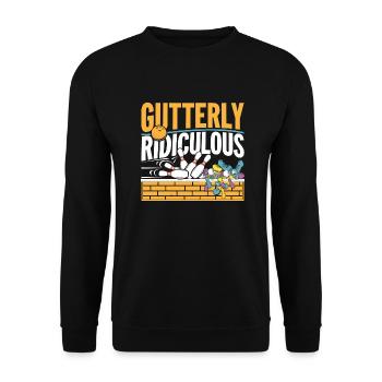Gutterly Ridiculous 4 - Unisex Pullover - Schwarz - Vorne - Alina (178cm) & Michal (187cm)