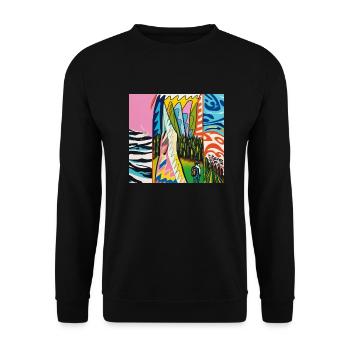 1000038773 - Unisex Sweatshirt - black - Front - Alina (178cm) & Michal (187cm)