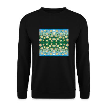 Margarita Textur - Unisex Pullover - Schwarz - Vorne - Alina (178cm) & Michal (187cm)