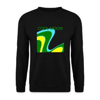 COOL MOON - Unisex Pullover - Schwarz - Vorne - Alina (178cm) & Michal (187cm)