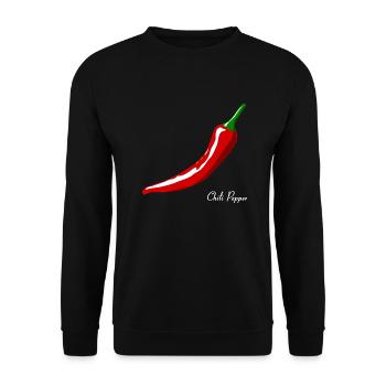 Chili Pepper For Black Shirts - Unisex Pullover - Schwarz - Vorne - Alina (178cm) & Michal (187cm)