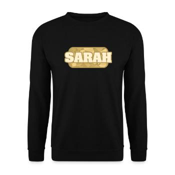 Health Sarah - Unisex Sweatshirt - black - Front - Alina (178cm) & Michal (187cm)