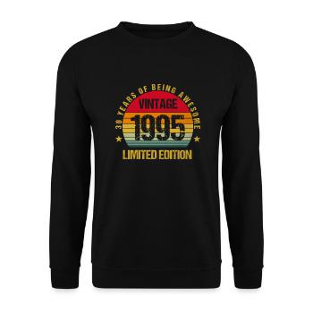 30 ans d’être génial 1995 30e anniversaire - Sweat-shirt Unisexe - noir - Devant - Alina (178cm) & Michal (187cm)