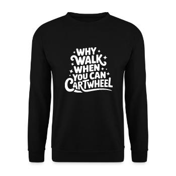 Turnen Turner Gymnastik - Unisex Pullover - Schwarz - Vorne - Alina (178cm) & Michal (187cm)