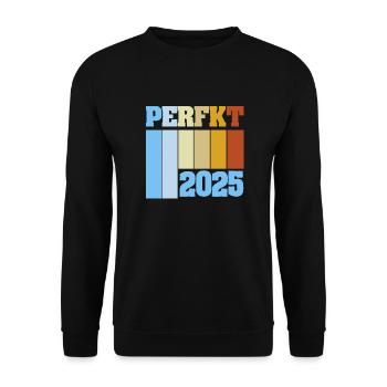 2025 - Unisex Pullover - Schwarz - Vorne - Alina (178cm) & Michal (187cm)