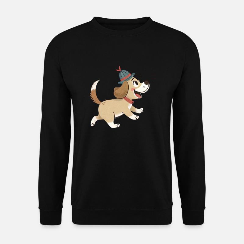 Cute dog - Unisex Pullover - Schwarz