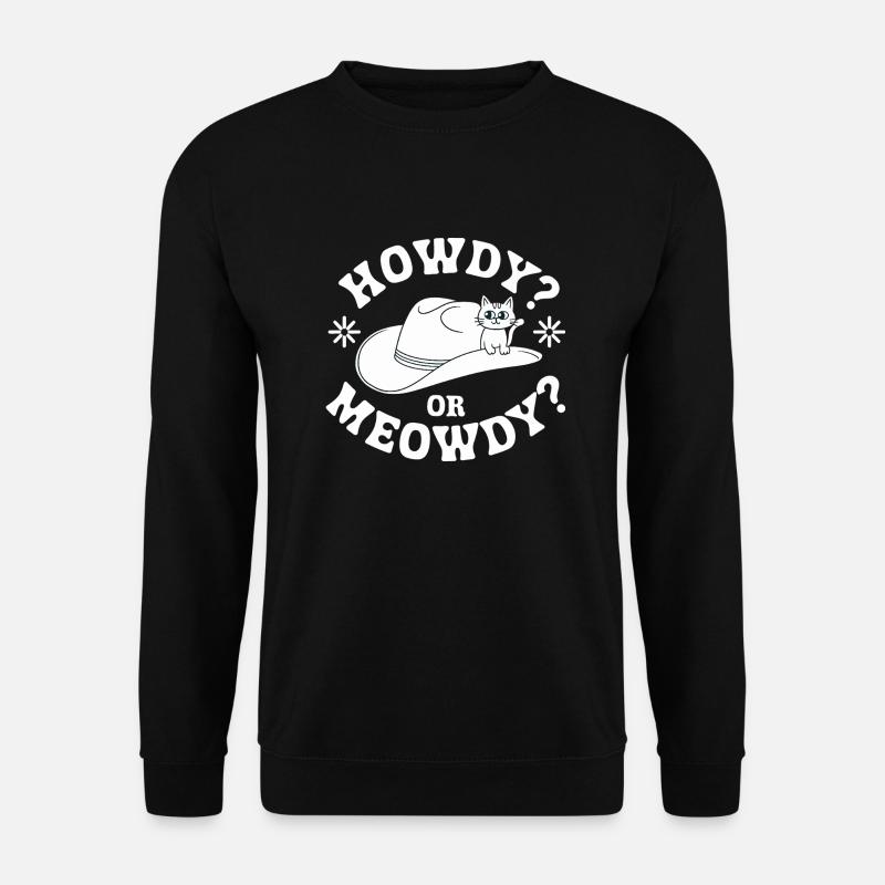 Hallo oder Mauzi? - Unisex Pullover - Schwarz