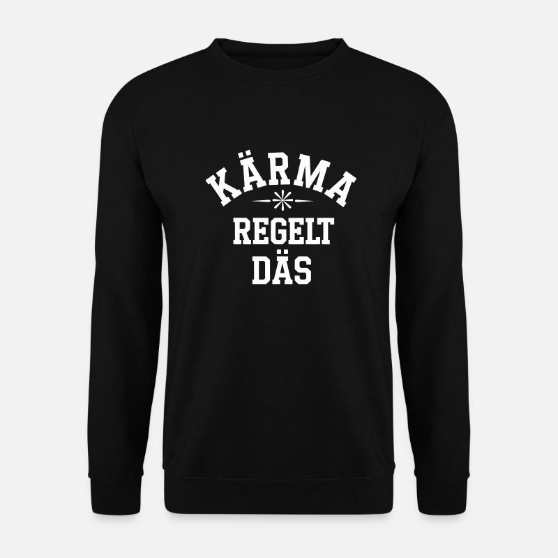 Kärma regelt das - Unisex Sweatshirt - black