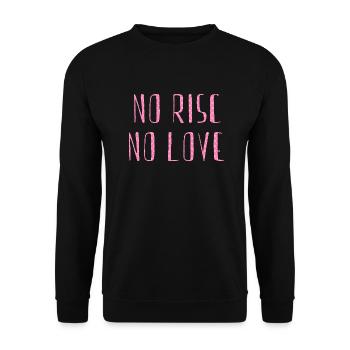 pas de risc pas d’amour - Sweat-shirt Unisexe - noir - Devant - Alina (178cm) & Michal (187cm)
