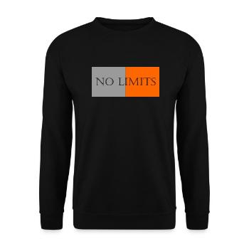 No limit - Unisex Sweatshirt - black - Front - Alina (178cm) & Michal (187cm)
