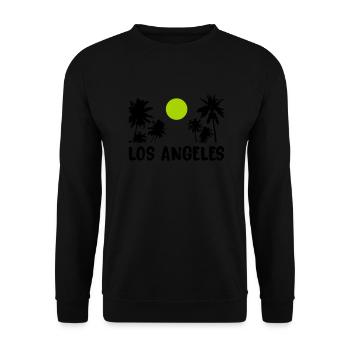 Los Angeles - Unisex Sweatshirt - black - Front - Alina (178cm) & Michal (187cm)
