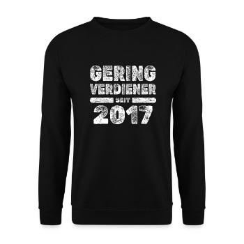 Vintage 2017 - Unisex Sweatshirt - black - Front - Alina (178cm) & Michal (187cm)